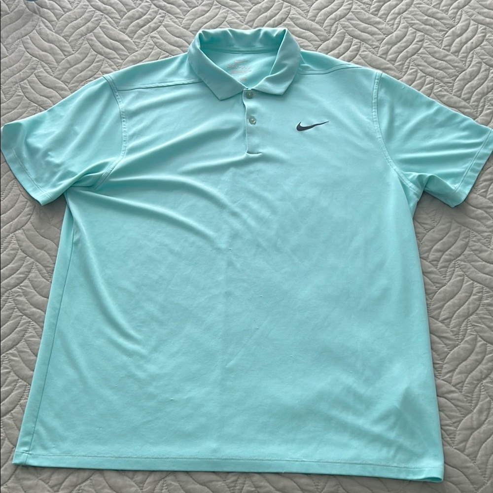 Nike Dri Fit Men's Aqua Polo Shirt